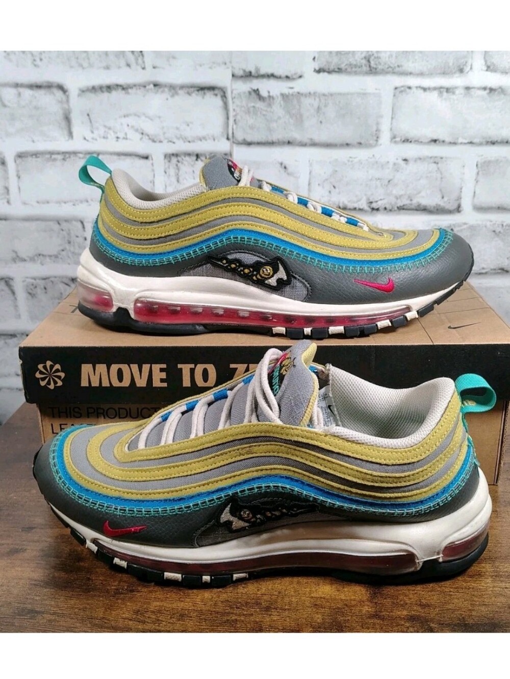 Nike Air Max 97 SE Air Sprung Iron Grey Phantom Sneakers DH4759-001 Men’s 9.5 US
